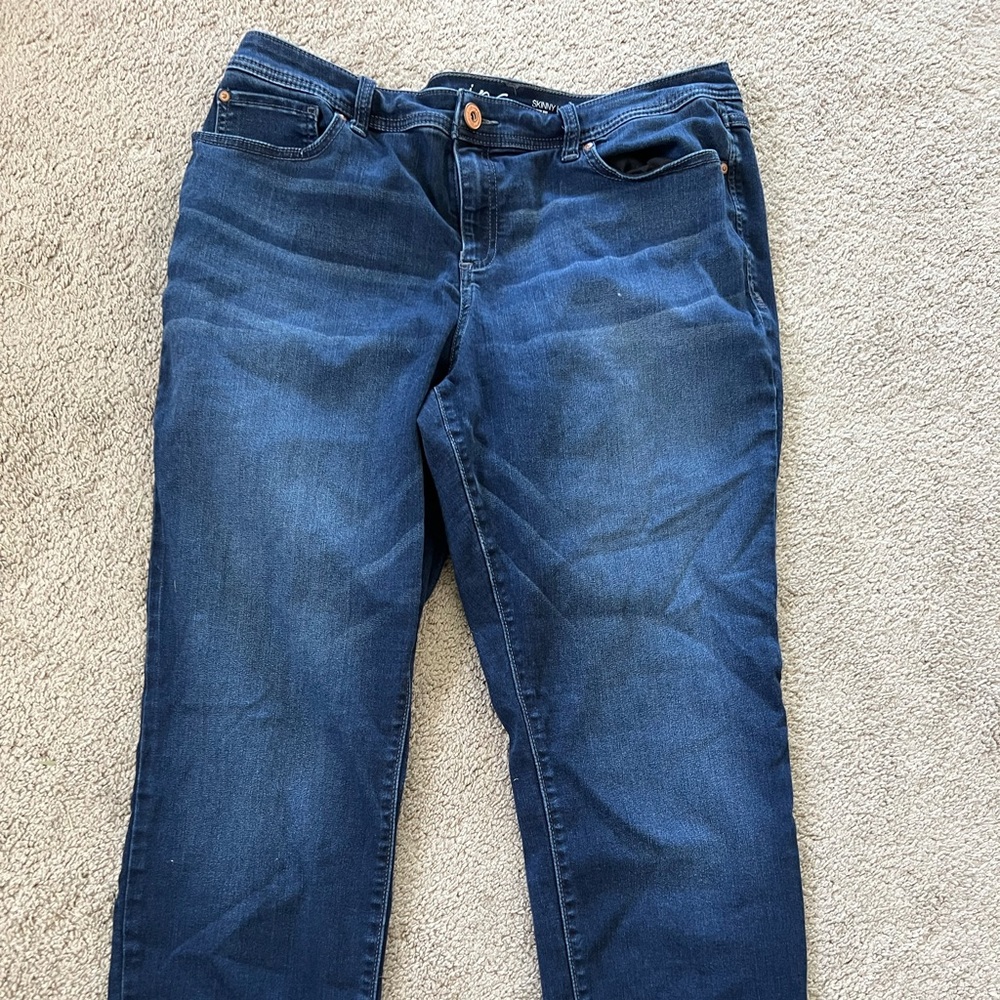 Style & Company Size 16 Long Skinny Leg Curvy Fit Jeans